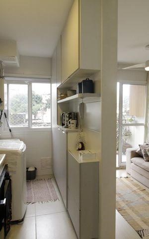 Apartamento à venda com 52m², 2 quartos e 1 vagaCozinha e Área de Serviço