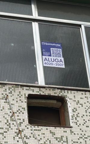Studio para alugar com 28m², 1 quarto e sem vagaFachada + placa