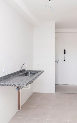 Apartamento à venda com 46m², 2 quartos e 1 vagaCozinha e Área de Serviço