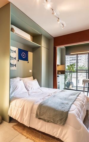 Studio à venda com 26m², 1 quarto e sem vaga Studio à venda com 26m², 1 quarto e sem vagaSala/Quarto