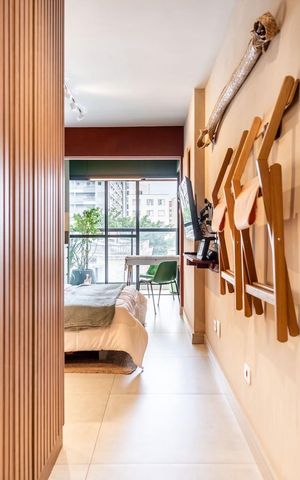 Studio à venda com 26m², 1 quarto e sem vaga Studio à venda com 26m², 1 quarto e sem vagaSala/Quarto
