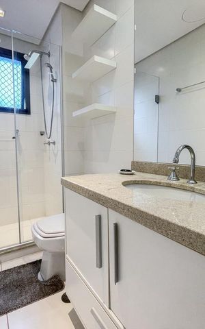 Apartamento para alugar com 120m², 3 quartos e 2 vagas Apartamento para alugar com 120m², 3 quartos e 2 vagasBanheiro 2