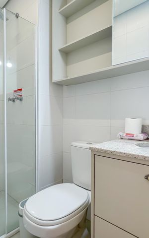 Apartamento para alugar com 38m², 1 quarto e 1 vaga Apartamento para alugar com 38m², 1 quarto e 1 vagaBanheiro da Suíte