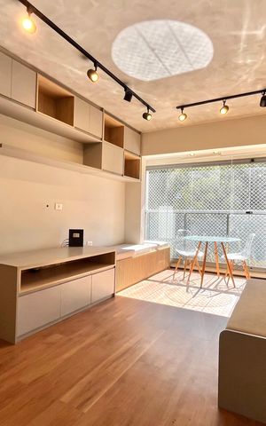 Studio à venda com 29m², 1 quarto e sem vaga Studio à venda com 29m², 1 quarto e sem vagaSala/Quarto