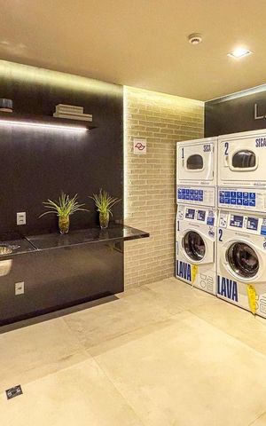 Studio para alugar com 30m², 1 quarto e sem vaga Studio para alugar com 30m², 1 quarto e sem vagaÁrea Comum - Lavanderia