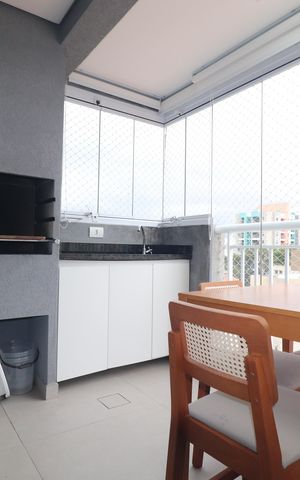 Apartamento à venda com 59m², 2 quartos e 1 vagaVaranda gourmet