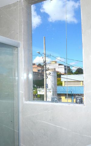 Casa à venda com 88m², 2 quartos e 2 vagasBanheiro da Suíte 2