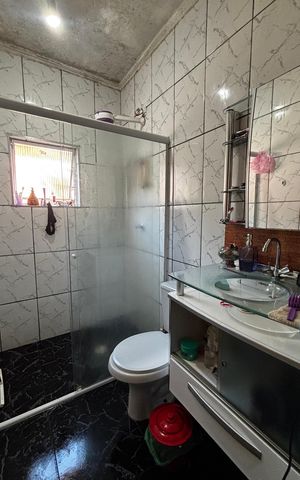 Casa para alugar com 80m², 2 quartos e 1 vaga Casa para alugar com 80m², 2 quartos e 1 vagaBanheiro da Suíte