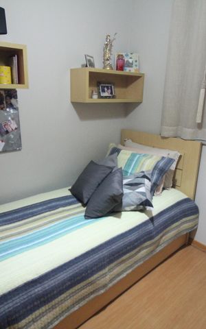 Apartamento à venda com 74m², 3 quartos e 2 vagasQuarto 2