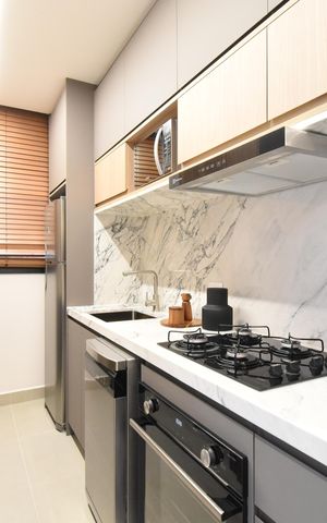 Apartamento à venda com 50m², 2 quartos e 1 vagaCozinha e Área de Serviço