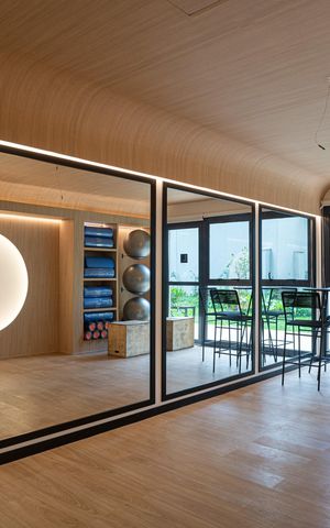 Studio para alugar com 27m², 1 quarto e sem vaga Studio para alugar com 27m², 1 quarto e sem vagaÁrea comum - Sala de Pilates