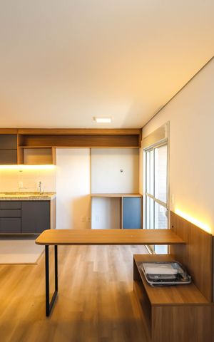 Studio para alugar com 29m², 1 quarto e sem vagaQuarto e Cozinha
