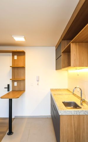 Studio para alugar com 29m², 1 quarto e sem vagaQuarto e Cozinha