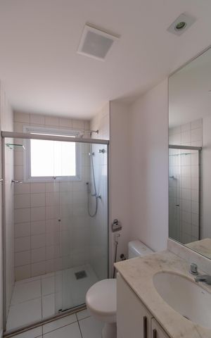 Apartamento para alugar com 108m², 3 quartos e 2 vagas Apartamento para alugar com 108m², 3 quartos e 2 vagasBanheiro da Suíte 02