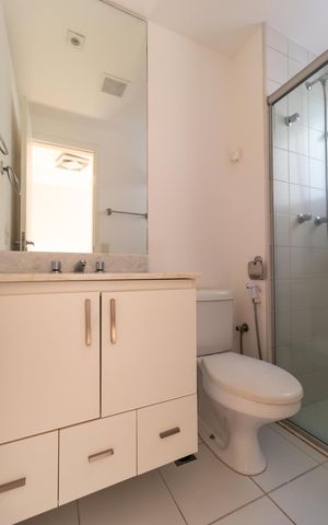 Apartamento para alugar com 108m², 3 quartos e 2 vagas Apartamento para alugar com 108m², 3 quartos e 2 vagasBanheiro da Suíte 03
