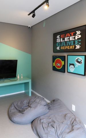 Apartamento à venda com 34m², 2 quartos e sem vagaÁrea comum - Salão de jogos