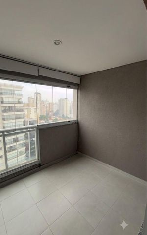 Studio à venda com 38m², 1 quarto e 1 vagaVaranda