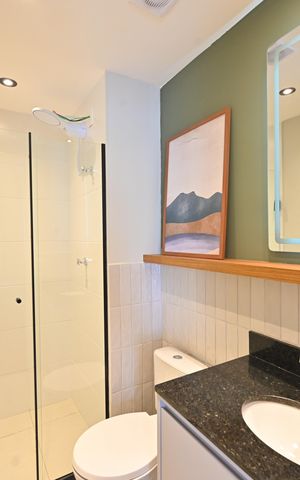 Apartamento para alugar com 26m², 1 quarto e sem vagaBanheiro Social