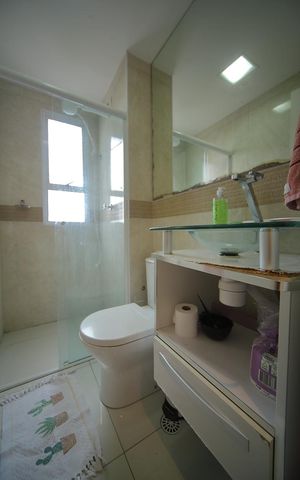 Apartamento para alugar com 55m², 2 quartos e 1 vagaBanheiro 