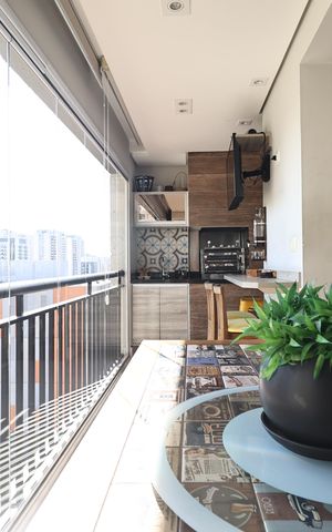 Apartamento à venda com 96m², 3 quartos e 2 vagas Apartamento à venda com 96m², 3 quartos e 2 vagasVaranda gourmet