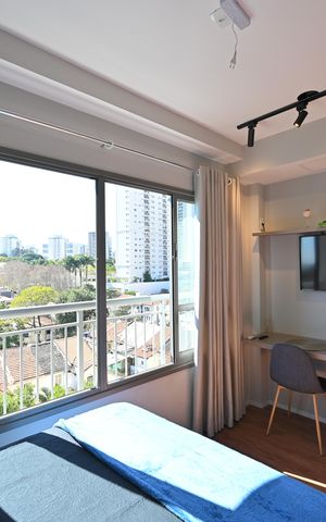 Studio para alugar com 22m², 1 quarto e sem vagaSala/Quarto