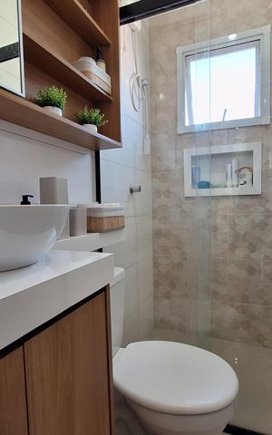 Apartamento à venda com 86m², 2 quartos e 1 vaga Apartamento à venda com 86m², 2 quartos e 1 vagaBanheiro
