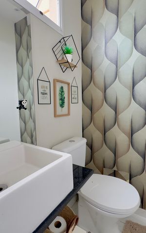 Casa de condomínio à venda com 86m², 3 quartos e 2 vagas Casa de condomínio à venda com 86m², 3 quartos e 2 vagasLavabo