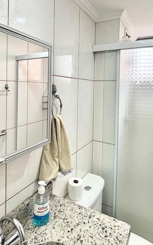 Apartamento à venda com 48m², 2 quartos e 1 vaga Apartamento à venda com 48m², 2 quartos e 1 vagaBanheiro