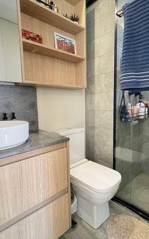 Apartamento à venda com 44m², 2 quartos e 1 vaga Apartamento à venda com 44m², 2 quartos e 1 vagaBanheiro