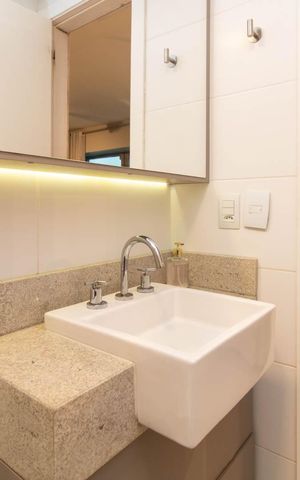 Apartamento para alugar com 38m², 1 quarto e 1 vaga Apartamento para alugar com 38m², 1 quarto e 1 vagaBanheiro