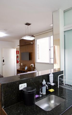 Apartamento para alugar com 52m², 2 quartos e 1 vagaCozinha e Área de Serviço