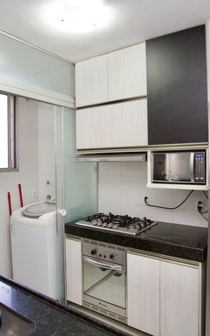 Apartamento para alugar com 52m², 2 quartos e 1 vagaCozinha e Área de Serviço