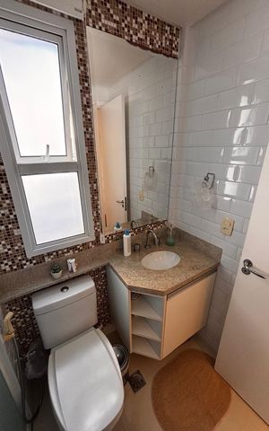 Apartamento à venda com 76m², 2 quartos e 1 vaga Apartamento à venda com 76m², 2 quartos e 1 vagaBanheiro da Suíte