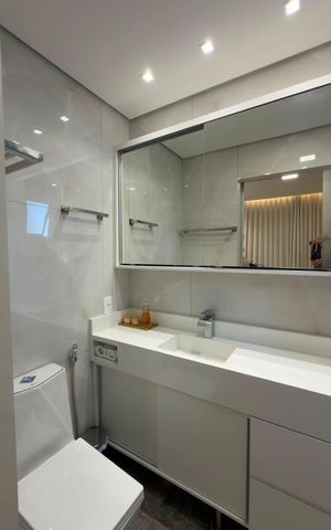 Apartamento para alugar com 68m², 3 quartos e 2 vagas Apartamento para alugar com 68m², 3 quartos e 2 vagasBanheiro da Suíte