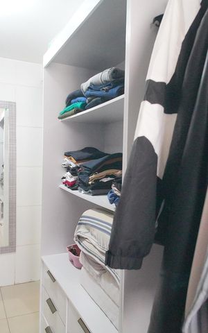 Apartamento à venda com 102m², 3 quartos e 1 vagaCloset do quarto 3