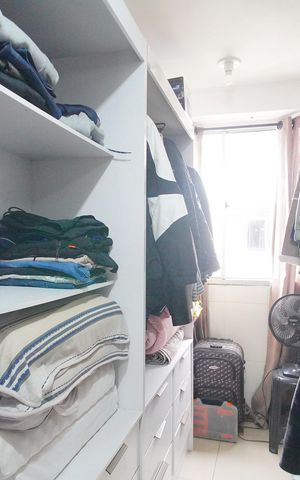 Apartamento à venda com 102m², 3 quartos e 1 vagaCloset do quarto 3