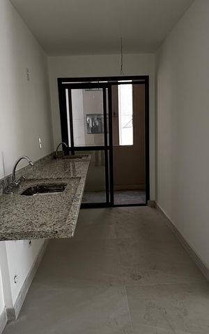 Apartamento à venda com 56m², 2 quartos e 2 vagas Apartamento à venda com 56m², 2 quartos e 2 vagasCozinha e Área de Serviço
