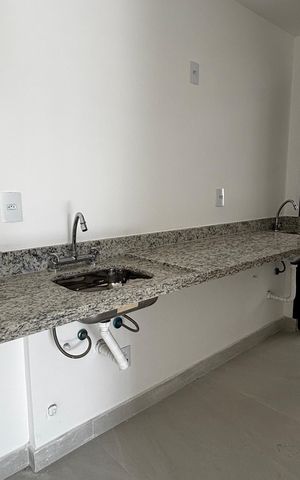 Apartamento à venda com 56m², 2 quartos e 2 vagas Apartamento à venda com 56m², 2 quartos e 2 vagasCozinha e Área de Serviço