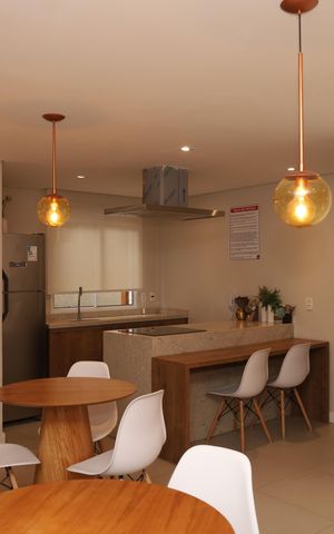 Apartamento para alugar com 33m², 2 quartos e sem vagaÁrea comum - Salão de festas