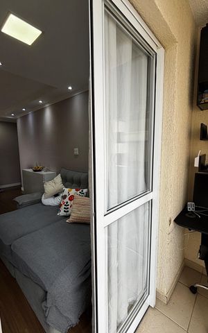 Apartamento à venda com 48m², 2 quartos e 1 vaga Apartamento à venda com 48m², 2 quartos e 1 vagaSala - Sala de Jantar Varanda