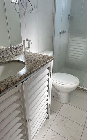 Apartamento à venda com 89m², 3 quartos e 1 vaga Apartamento à venda com 89m², 3 quartos e 1 vagaBanheiro quarto 1