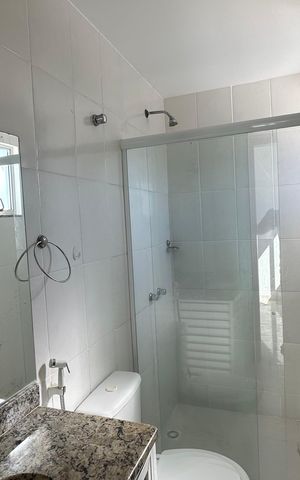 Apartamento à venda com 89m², 3 quartos e 1 vaga Apartamento à venda com 89m², 3 quartos e 1 vagaBanheiro quarto 1