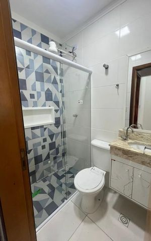 Casa de condomínio para alugar com 65m², 2 quartos e 1 vaga Casa de condomínio para alugar com 65m², 2 quartos e 1 vagaBanheiro da suíte