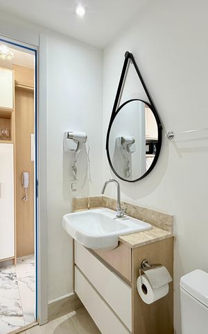 Studio para alugar com 22m², 1 quarto e sem vaga Studio para alugar com 22m², 1 quarto e sem vagaBanheiro