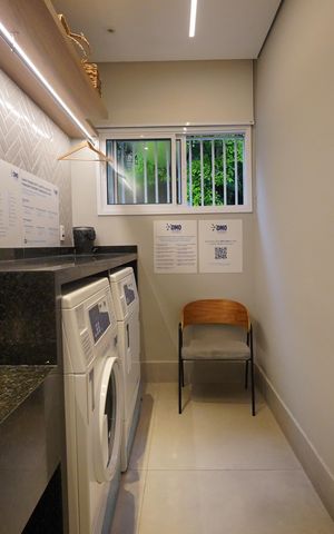 Studio à venda com 27m², 1 quarto e sem vagaLavanderia
