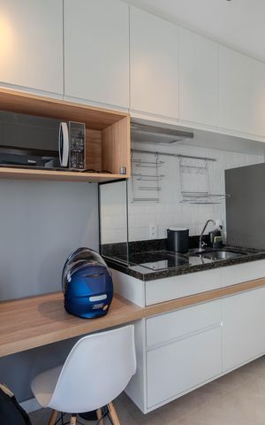 Studio à venda com 27m², 1 quarto e sem vaga Studio à venda com 27m², 1 quarto e sem vagaCozinha