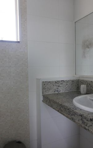 Casa de condomínio para alugar com 104m², 4 quartos e sem vagaBanheiro da Suíte 1