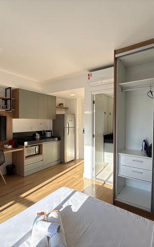 Studio para alugar com 28m², 1 quarto e sem vaga