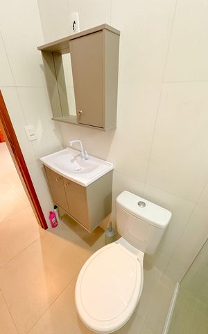 Casa para alugar com 42m², 2 quartos e sem vagaBanheiro