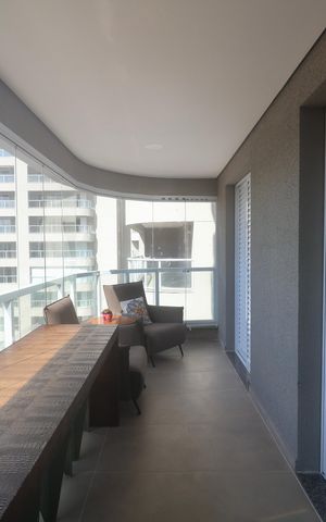 Apartamento para alugar com 56m², 1 quarto e 1 vaga Apartamento para alugar com 56m², 1 quarto e 1 vagaVaranda